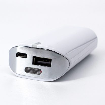 POWER BANK OVALADA CON LAMPARA LED  | Articulos Promocionales