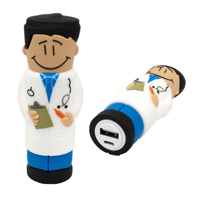 POWER BANK DOCTOR AZUL  | Articulos Promocionales