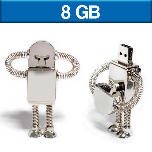 USB ROBOT DE 8GB METALICO | Articulos Promocionales