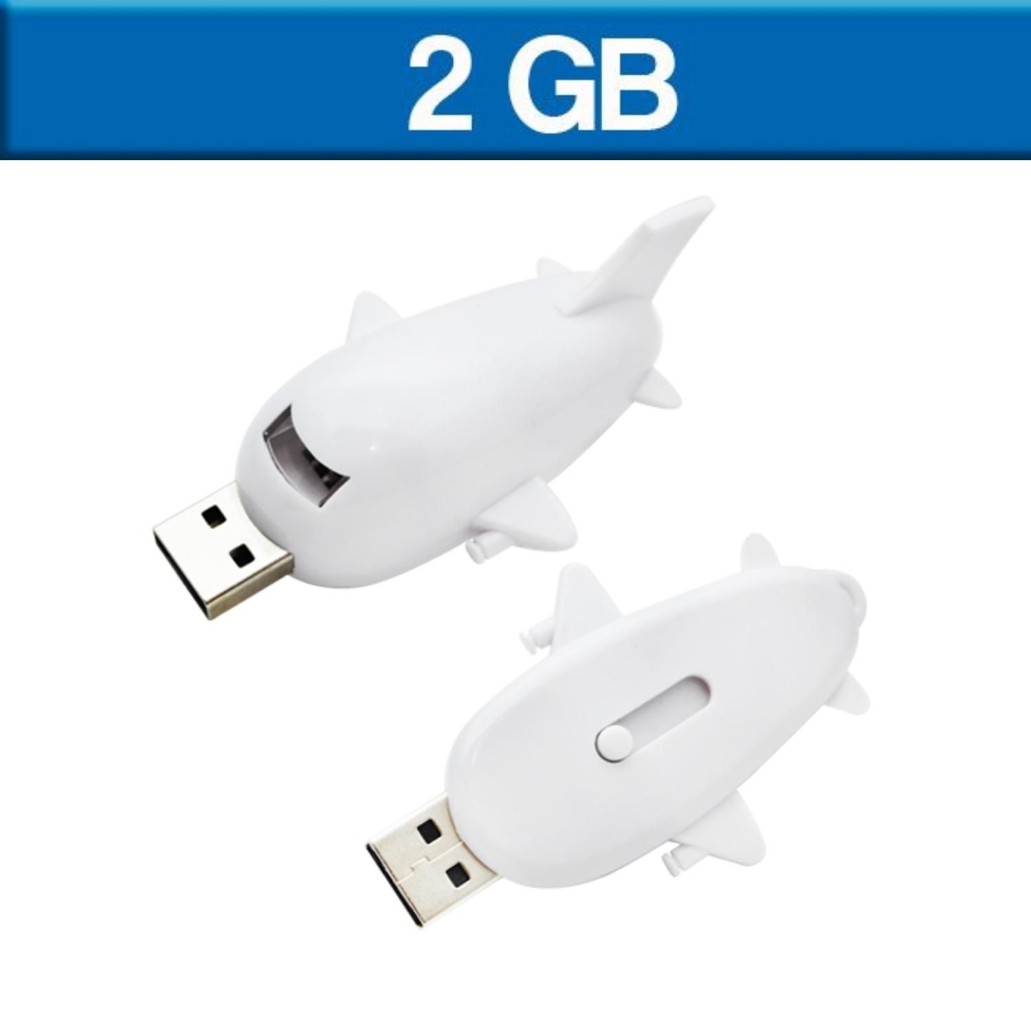 USB AVION BLANCO DE 2GB | Articulos Promocionales
