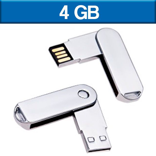 USB GIRATORIA METALICA DE 4GB | Articulos Promocionales