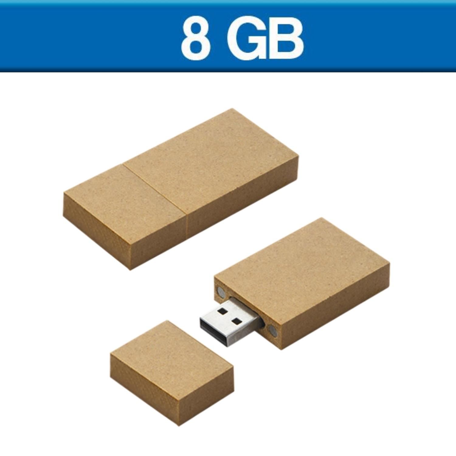 USB ECOLOGICA CARTON DE 8GB | Articulos Promocionales