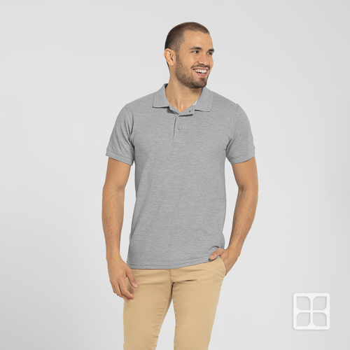 PLAYERA TIPO POLO CABALLERO EUROCOTTON | Articulos Promocionales
