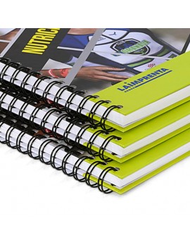 LIBRETA DE 14 X 21 CMS DE PASTA DURA PLASTIFICADO BRILLANTE | Articulos Promocionales