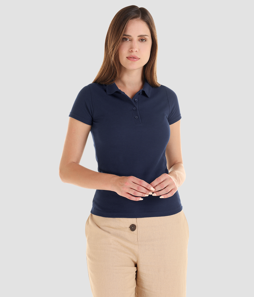Playera tipo Polo para dama Eurocotton | Articulos Promocionales