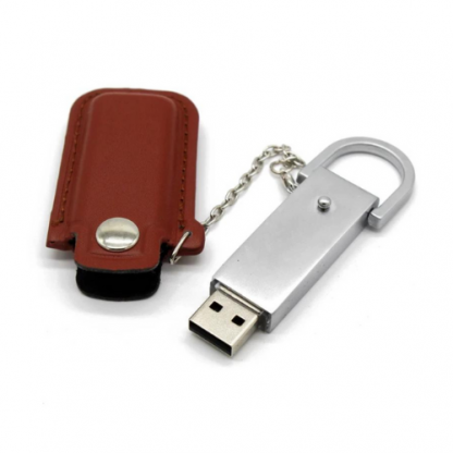 MEMORIA USB FUNDA DE CUERO 16GB  | Articulos Promocionales