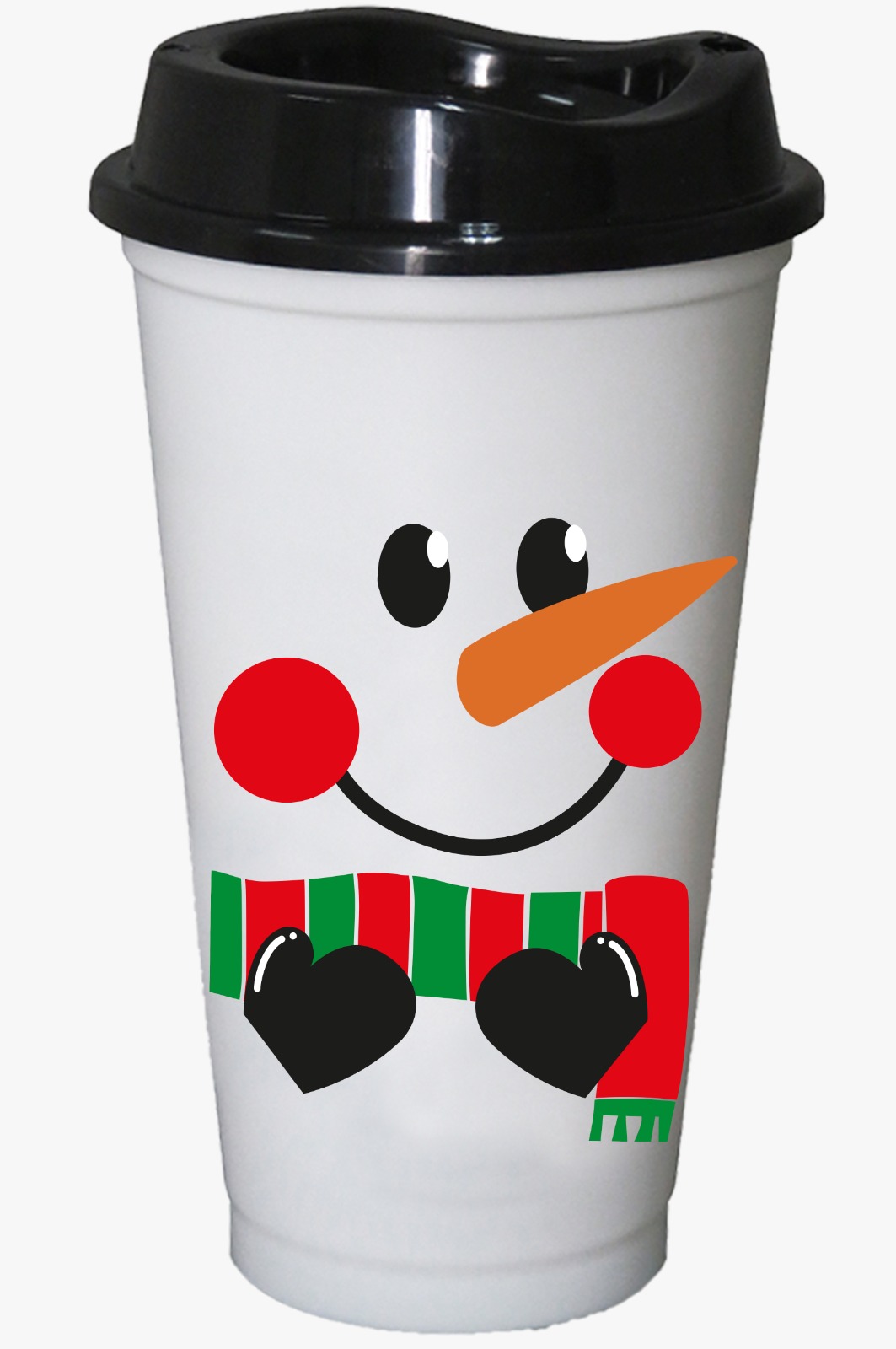 Vaso decorado navideño (Mono de nieve) | Articulos Promocionales