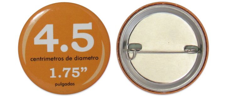Boton publicitario 4.5 cm  | Articulos Promocionales