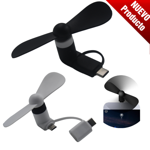 MINI VENTILADOR PORTATIL 2 EN 1 | Articulos Promocionales