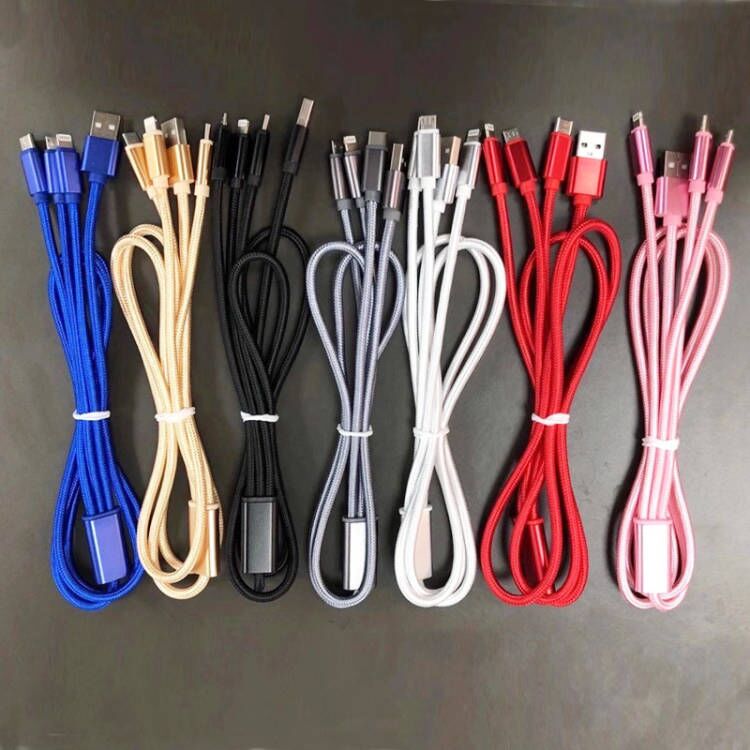 Cable USB De Carga Rápida 3 En 1 | Articulos Promocionales