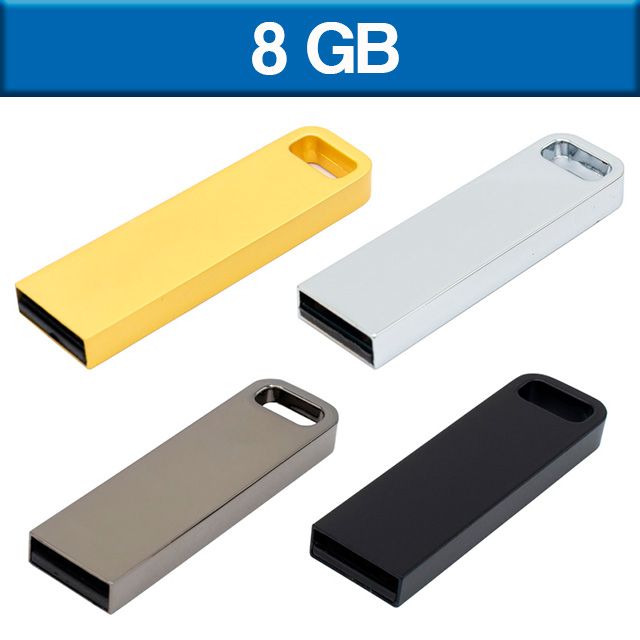 USB MILAN 8GB METALICA, DORADO Y CROMO OBSCURO. | Articulos Promocionales