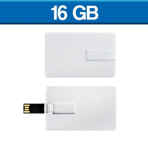USB TARJETA SLIM BLANCA DE 16GB                                                                                                          | Articulos Promocionales