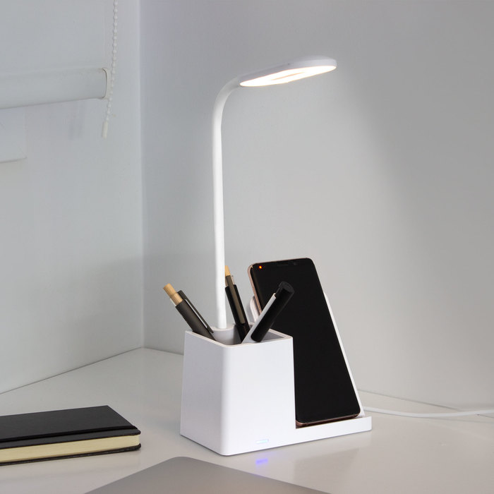 ORGANIZADOR DE ESCRITORIO CON LÁMPARA "MINIOFFICE" | Articulos Promocionales