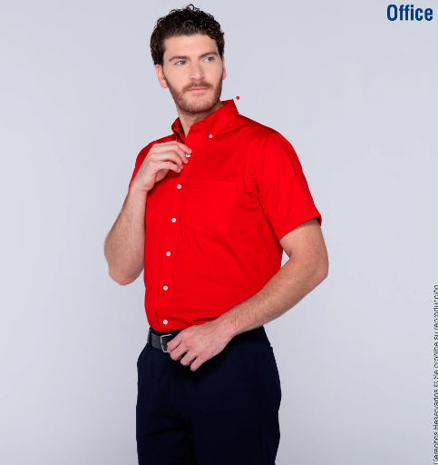 Camisa de Gabardina Manga Corta para Caballero  | Articulos Promocionales