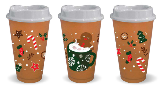 CAFETERO GALLETA (INCLUYE POPOTE Y CUBREPOPOTE ALEATORIOS) | Articulos Promocionales