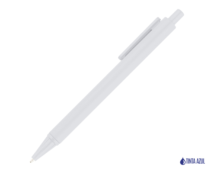 BOLÍGRAFO BLANCO BELMA DE TINTA AZUL  | Articulos Promocionales