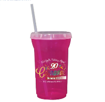 VASO 36 OZ SIN IMPRESIÓN BIG MOUTH TAPA Y POPOTE | Articulos Promocionales