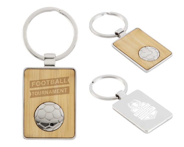 LLAVERO DE BAMBÚ MESSI | Articulos Promocionales
