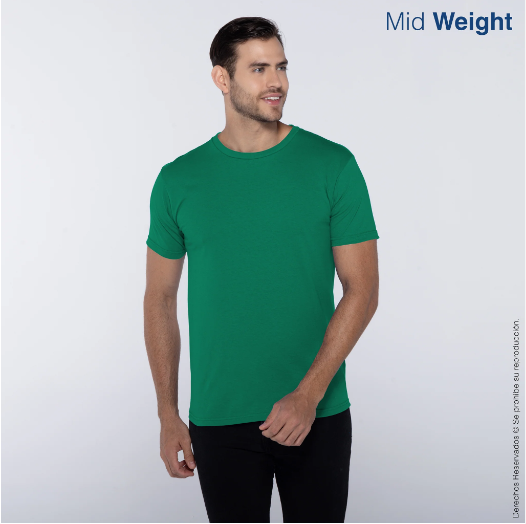 Playera Cuello Redondo Manga Corta para Caballero Tallas CH-EG | Articulos Promocionales
