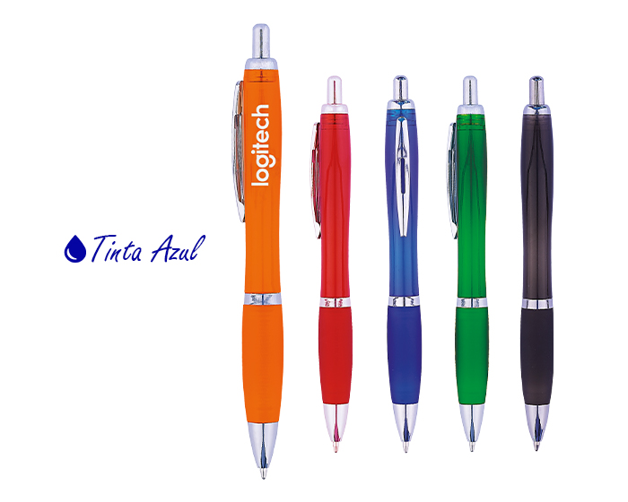 BOLÍGRAFO AMIRA DE TINTA AZUL  | Articulos Promocionales