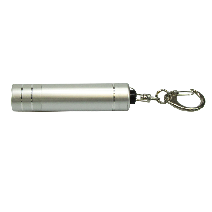 LAMPARA LED+LLAVERO ALUM.   ANTORCHA PLA | Articulos Promocionales