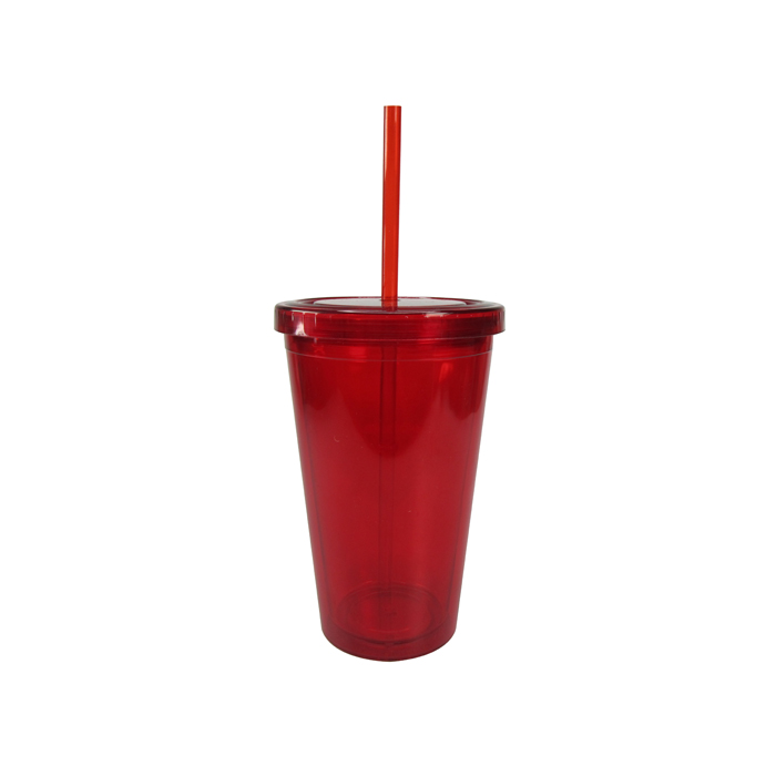VASO CON POPOTE RIGIDO DOBLE PARED NFL | Articulos Promocionales