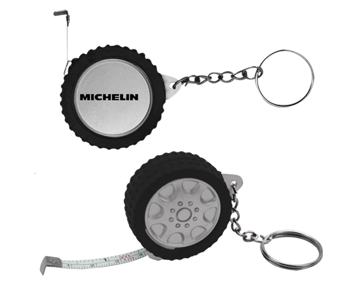 LLAVERO FLEXOMETRO LLANTA | Articulos Promocionales