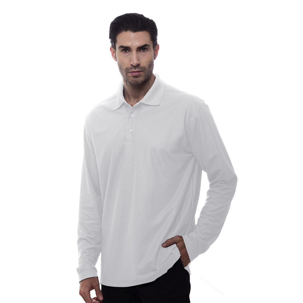 PLAYERA MANGA LARGA POLO CABALLERO TALLAS XS-XL | Articulos Promocionales