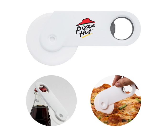 CORTADOR PARA PIZZA y DESTAPADOR RAFAELLO | Articulos Promocionales